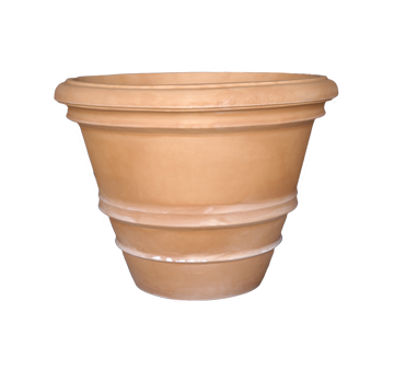 vaso conical traditional terracotta vase planter